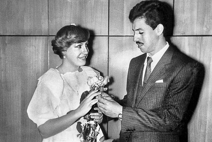 Голуб и Тройнин в день свадьбы. Фото: Pinterest