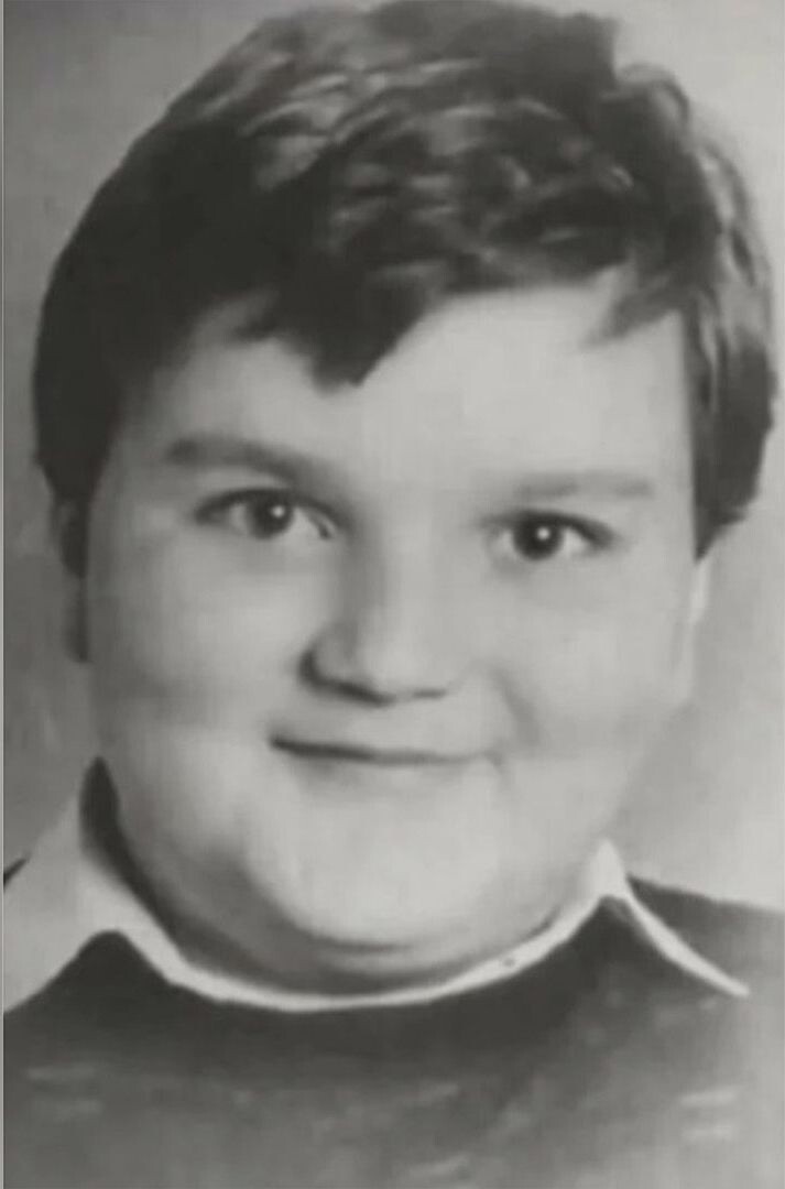 Александр Панайотов в детстве.