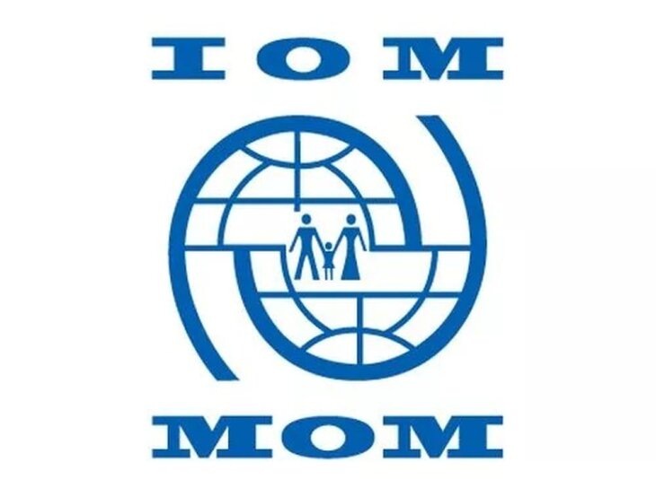 Логотип The International Organization for Migration. Источник: wikipedia.org.