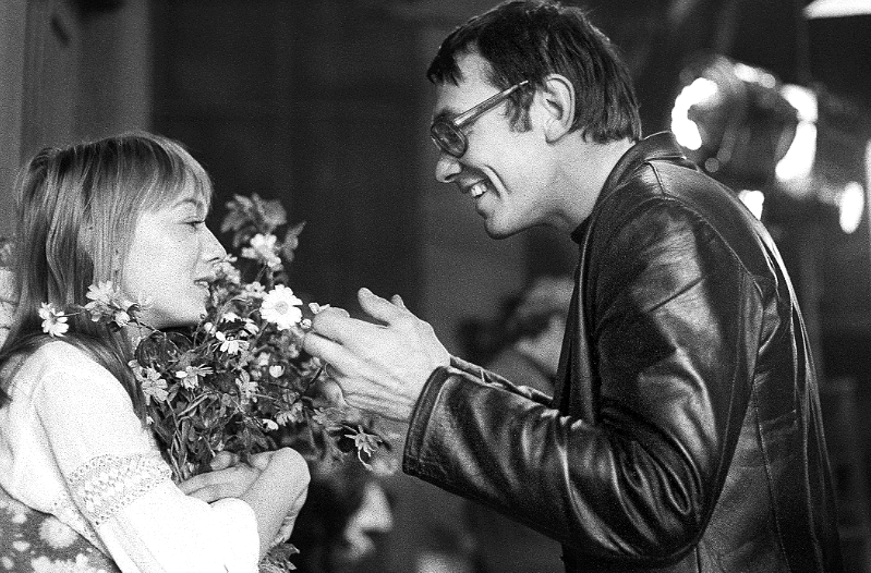 на фото Елена Коренева и Андрей Кончаловский