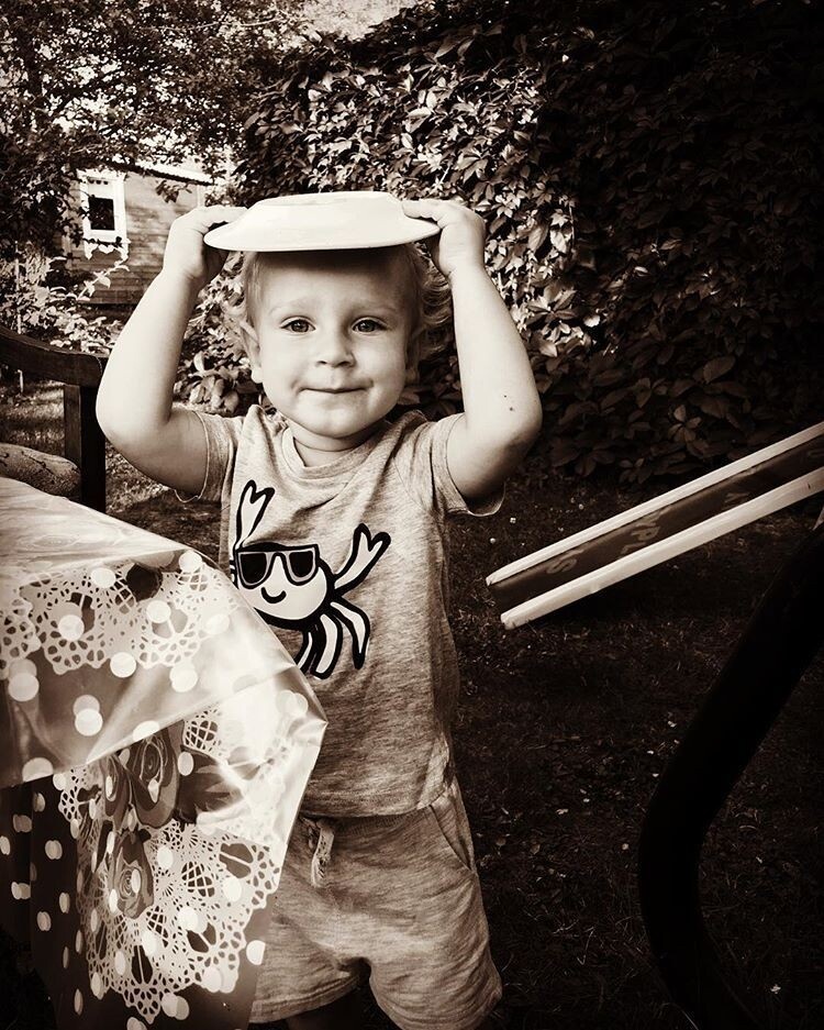 Александр Яценко в детстве.