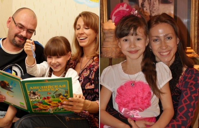 Мария Ильюхина с родителями.