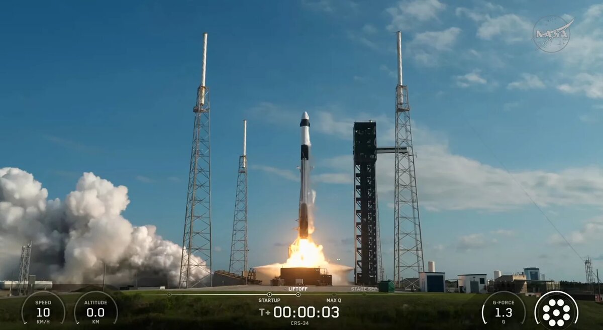 Космический грузовик Cargo Dragon отправился к МКС