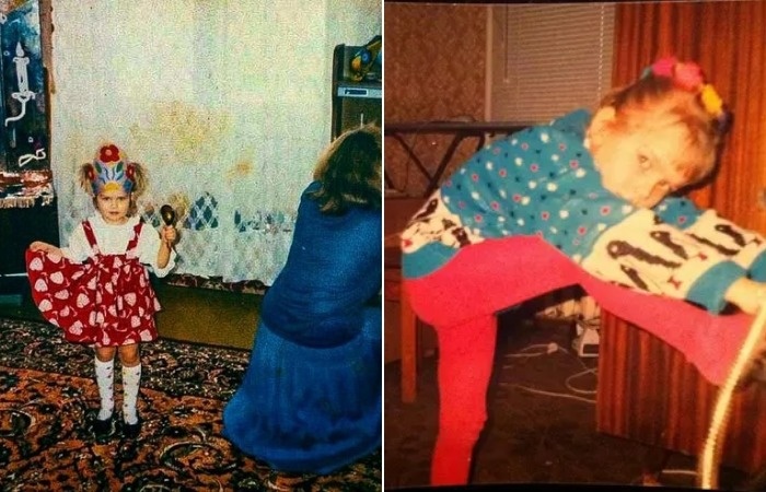 Дарья Мельникова в детстве.