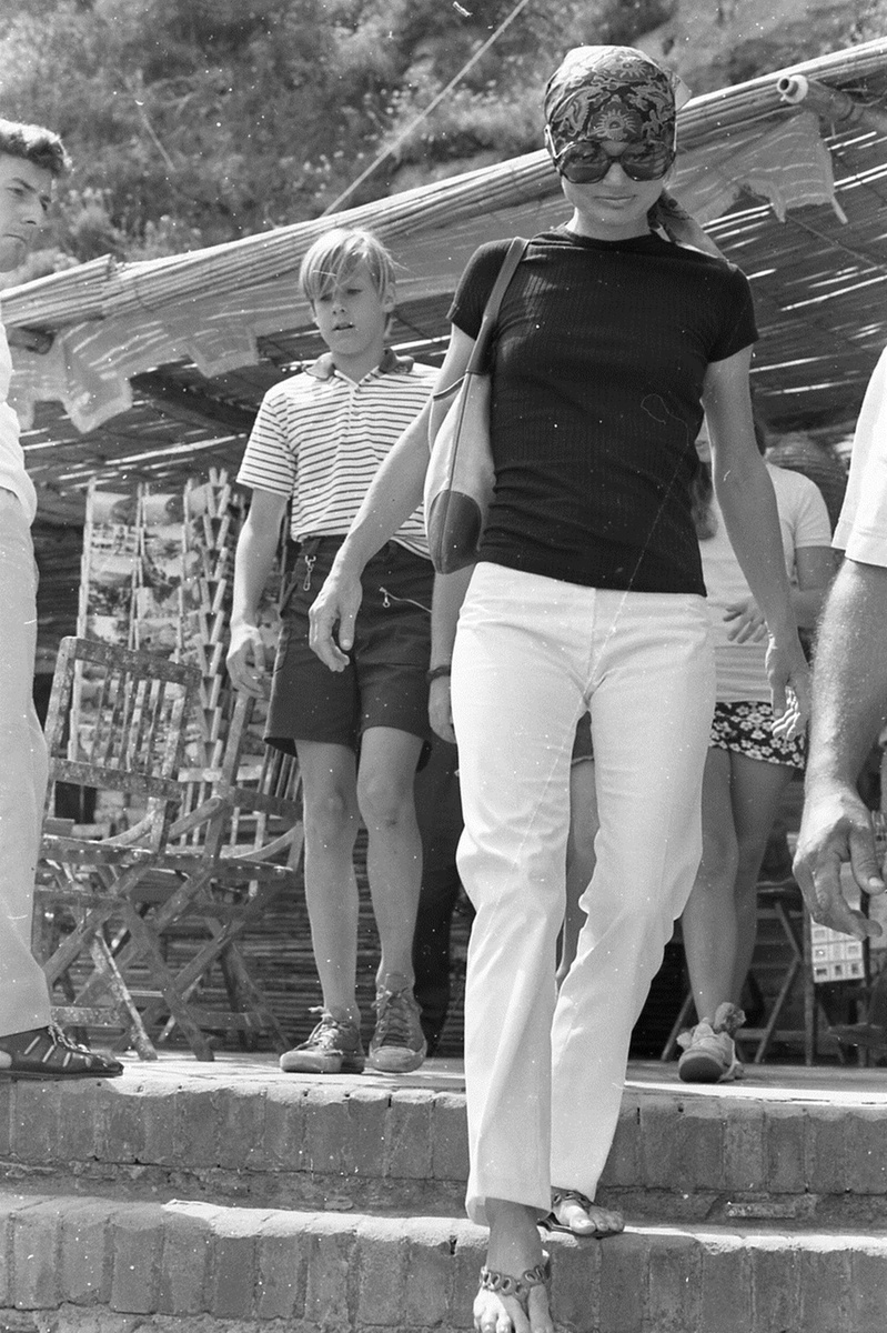 Jacqueline Kennedy Onassis in Capri, 1960