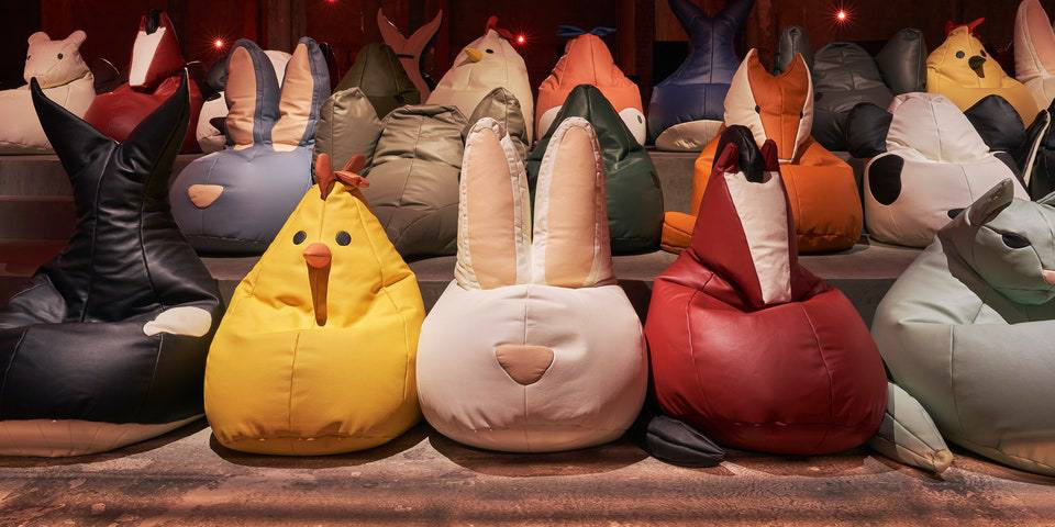 Poufs at the Bottega Veneta Spring 2025 show